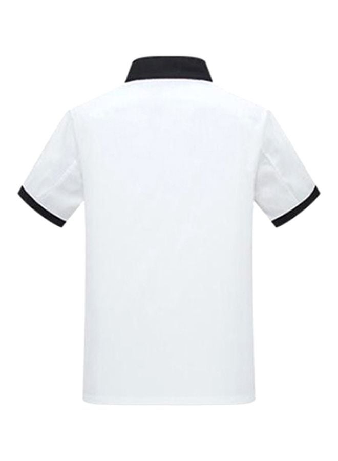 Pocket Detailed Chef Coat White/Black