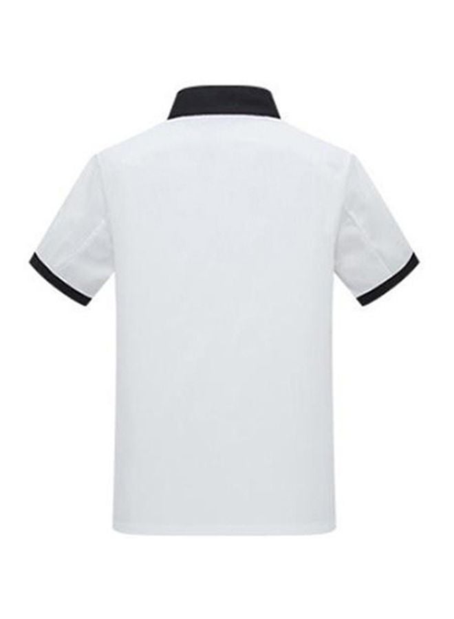 Pocket Detailed Chef Coat White/Black