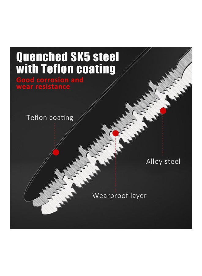 Non-Slip Folding Pruning Saw Black/White