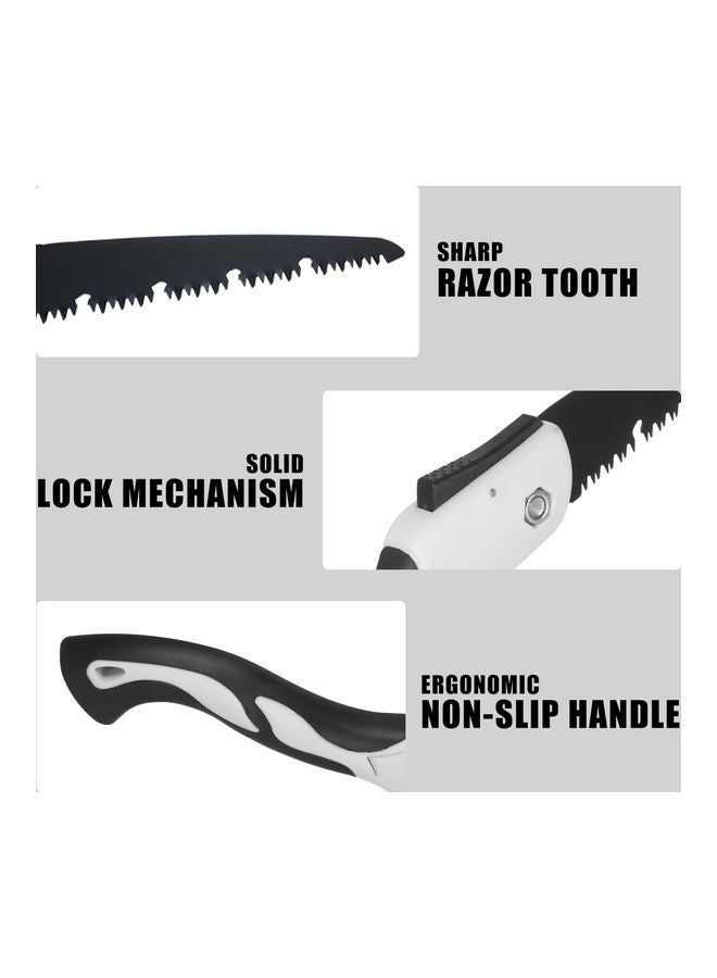 Non-Slip Folding Pruning Saw Black/White