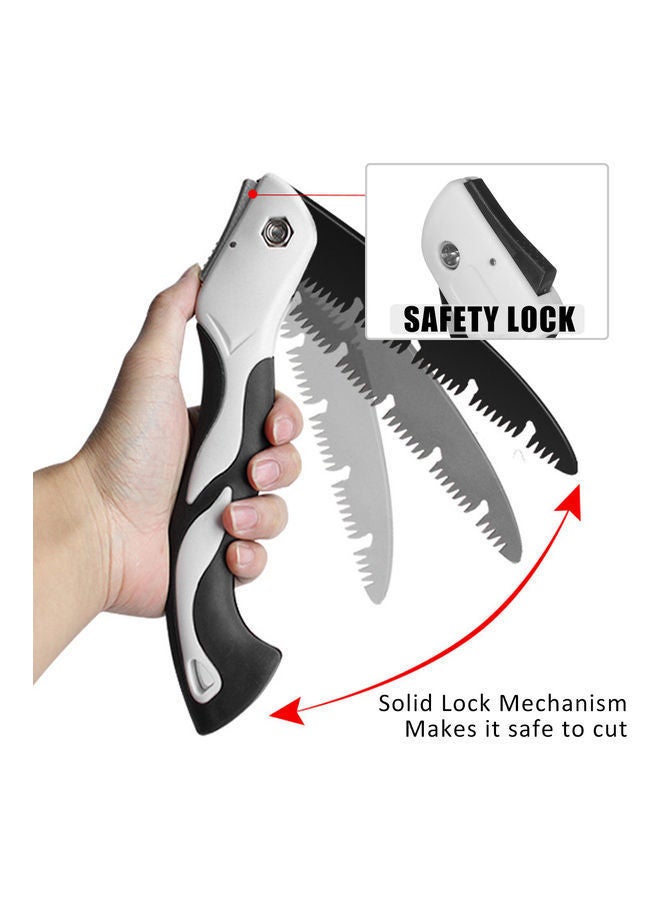 Non-Slip Folding Pruning Saw Black/White