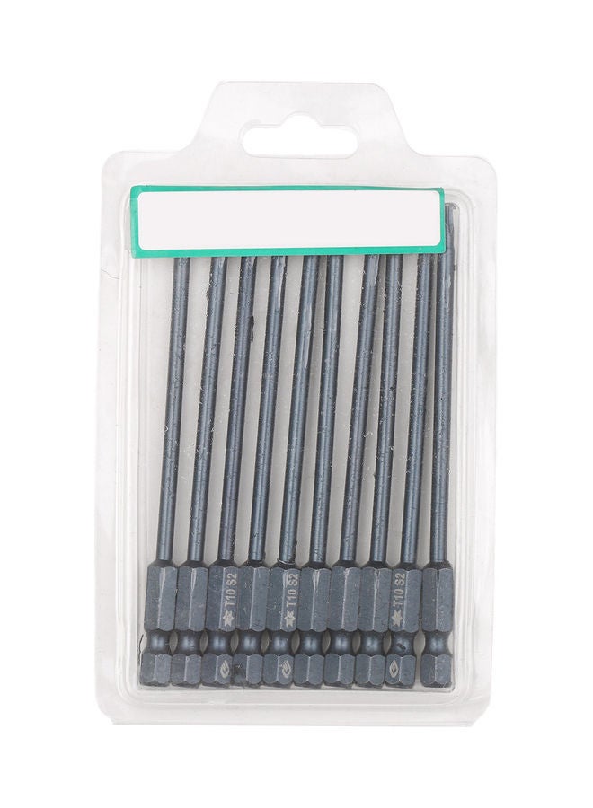 10-Piece Security Torx Bit Set Grey