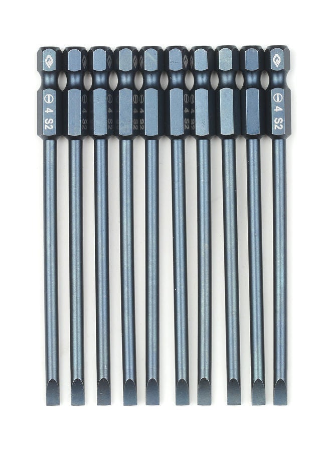 10-Piece Electric Screwdriver Bit Set Grey