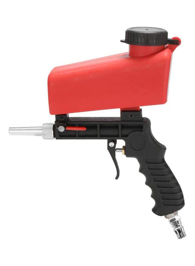 Adjustable Aluminum Alloy Handheld Sandblaster Black/Red/Silver