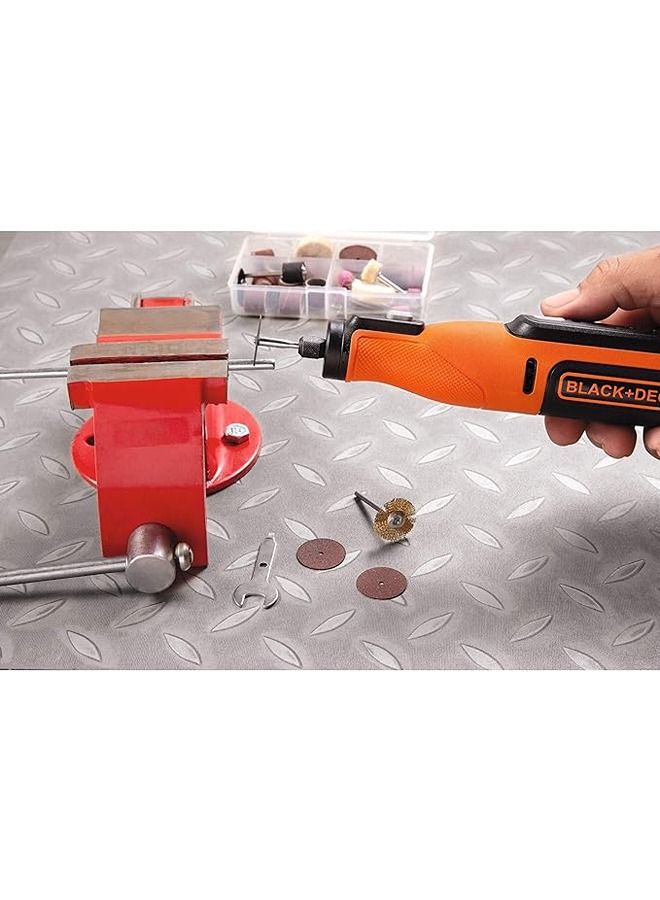 Cordless Multifunctional Rotary Tool With 37 Accessories 7.2V 1.5Ah BCRT8I-XJ Orange/Black