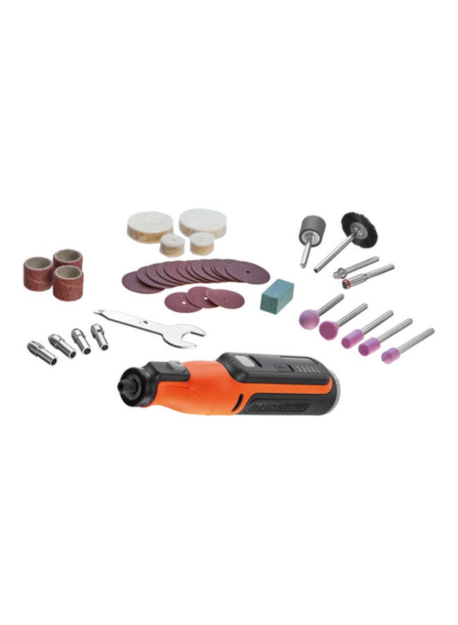 Cordless Multifunctional Rotary Tool With 37 Accessories 7.2V 1.5Ah BCRT8I-XJ Orange/Black