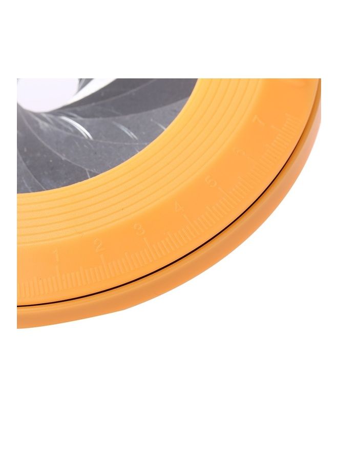 Rotatable Adjustable Circle Drawing Tool for Measuring Orange 12.8 x 1.2cm