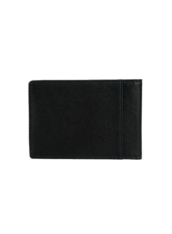 Faux Leather Card Holder With Clip White/Black