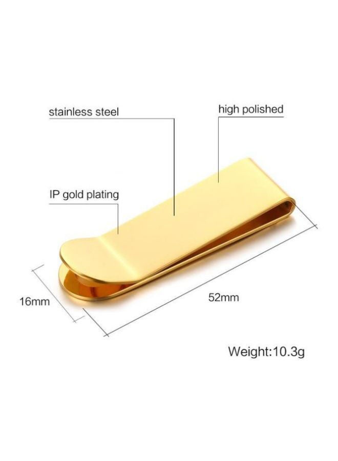 Money Clip Credit Card Holder Gold