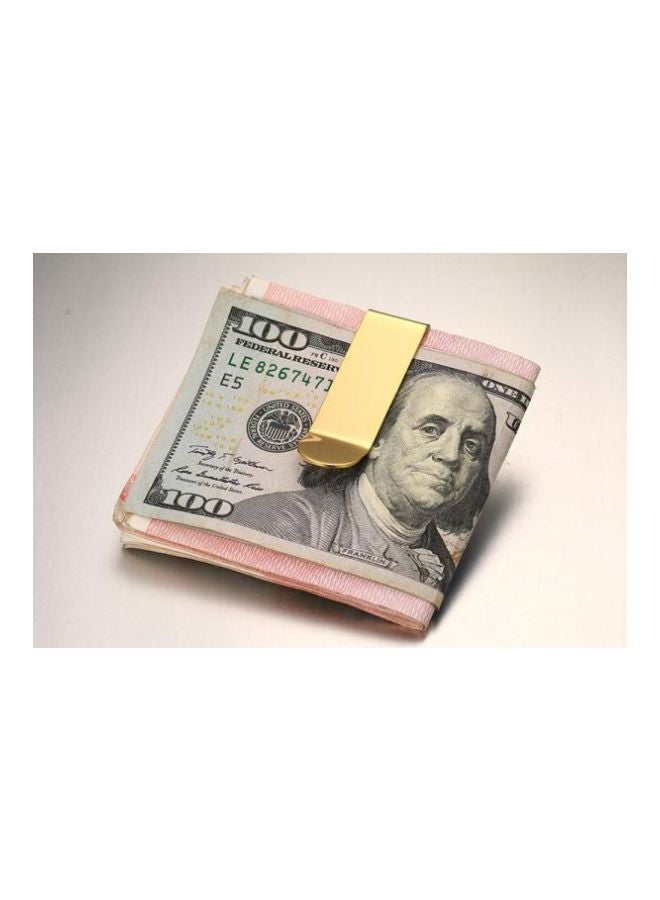 Money Clip Credit Card Holder Gold