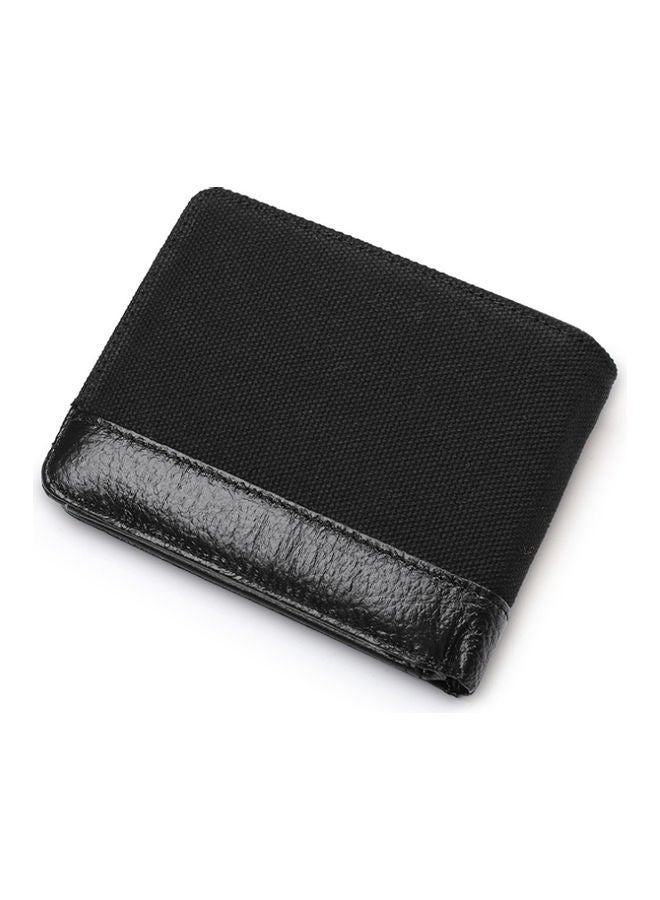 Leather Wallet Cowhide Change Silver Bag Personalized Black