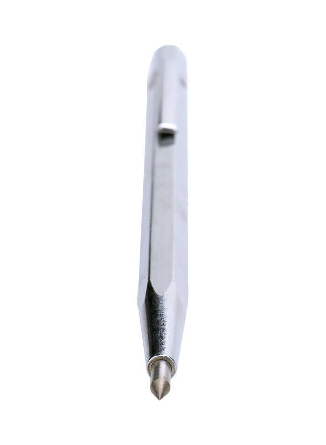 Glass Cutter Hard Metal Lettering Pen Silver 14.40x1.2x1.2cm