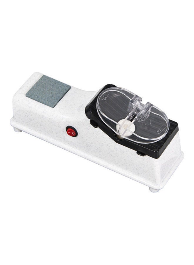 Electric Sharpener Quick Sharpening USB Powered Cutter White 12.00x7.50x10.00cm