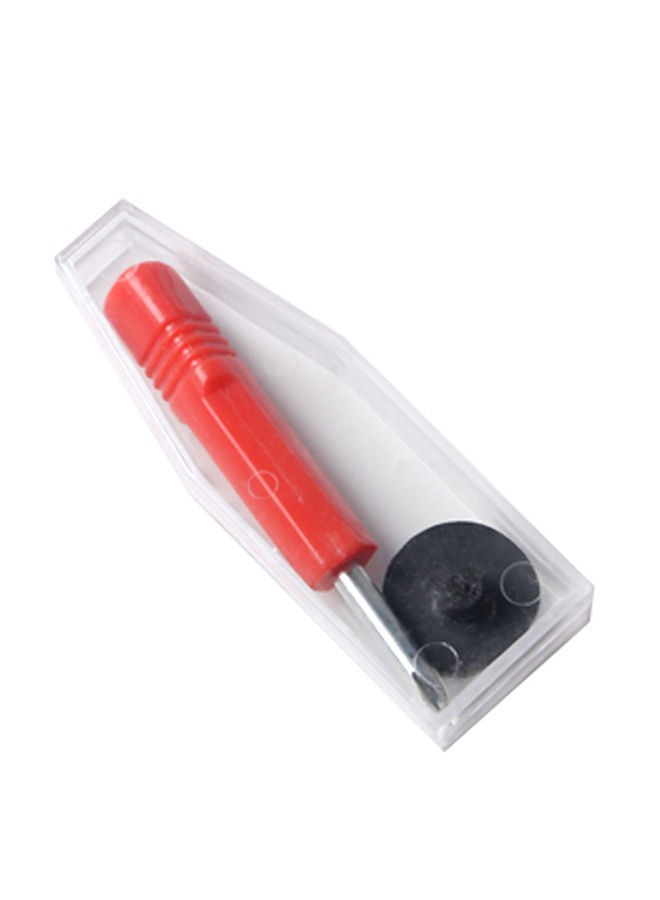 Portable Round Hole Punching Forceps Red/Black 30x2x11centimeter