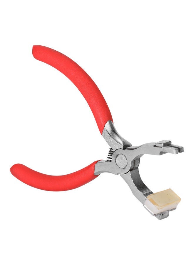 3-Piece Hole Puncher Set Red/Silver