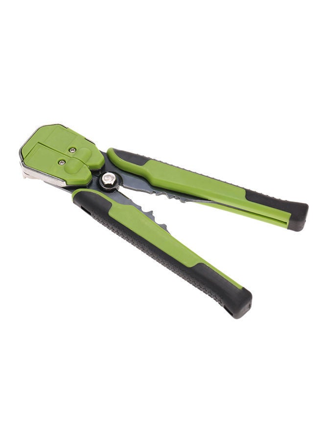 Multifunctional Adjustable Cable Wire Stripper Crimping Tool Green