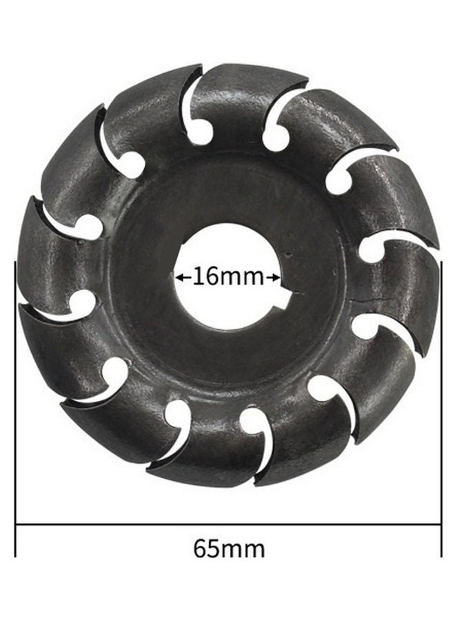 12-Teeth Wood Polishing Shaping Wheel Black