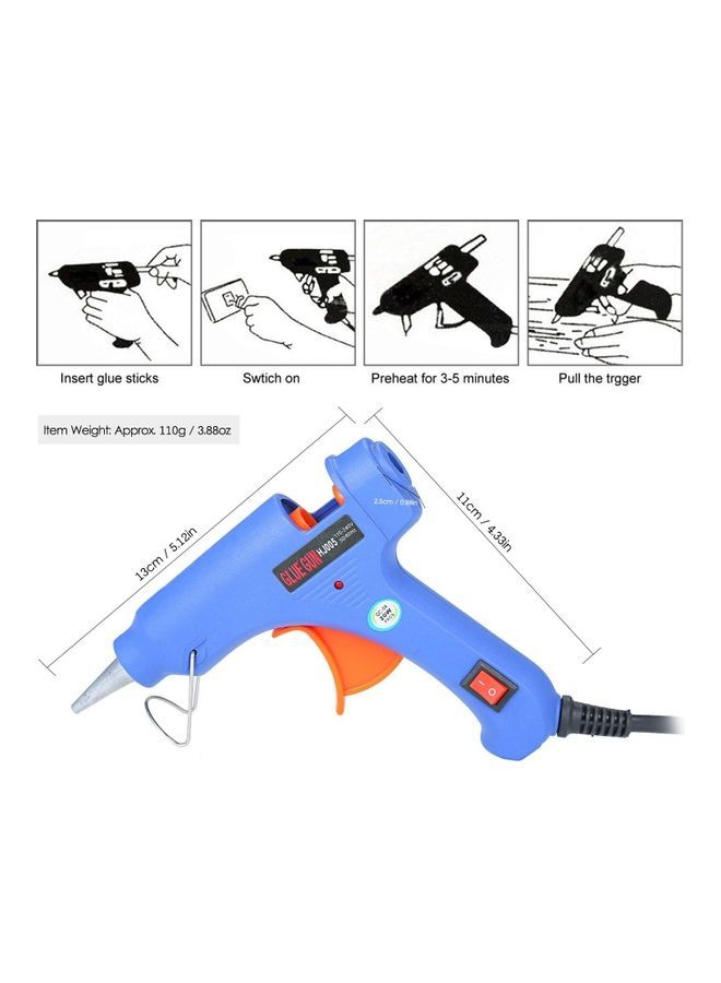 Multifunctional Household DIY Glue Gun Blue/Black