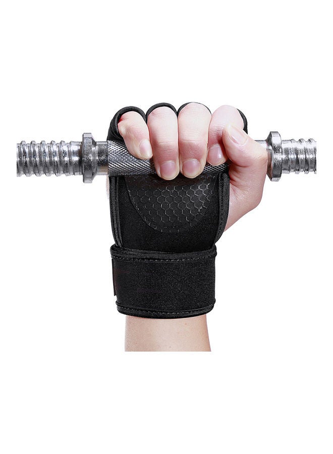 Pair Of Workout Gloves With Wrist Wraps M