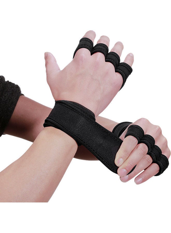 Pair Of Workout Gloves With Wrist Wraps M