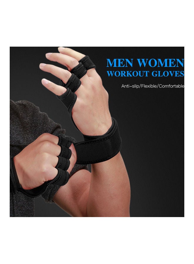 Pair Of Workout Gloves With Wrist Wraps M