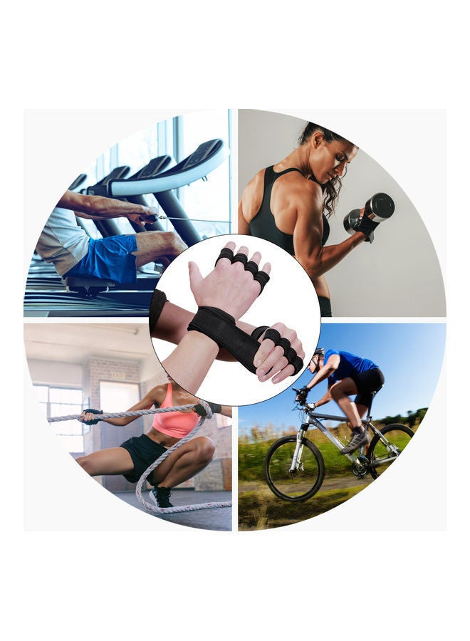 Lifting Workout Gloves With Integrated Wrap XL