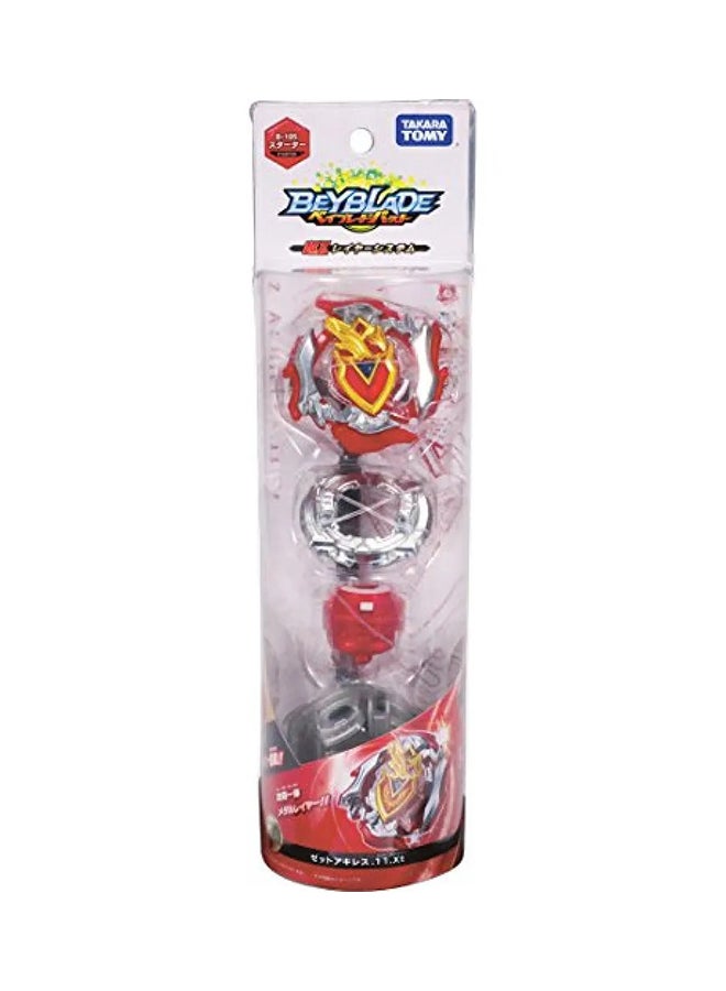 Beyblade Burst Zet Achilles Balance Starter With Launcher Game B-105