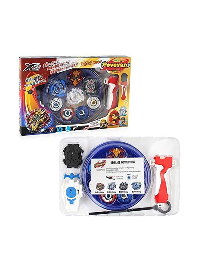 Battle Burst Beyblade With 4D Launcher Grip And Arena Battling Tops Set For Kids 13x8.5x1.75inch