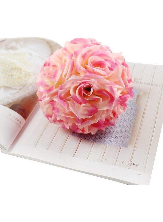 Wedding Party Rose Flower Ball Pink 13 x 13cm