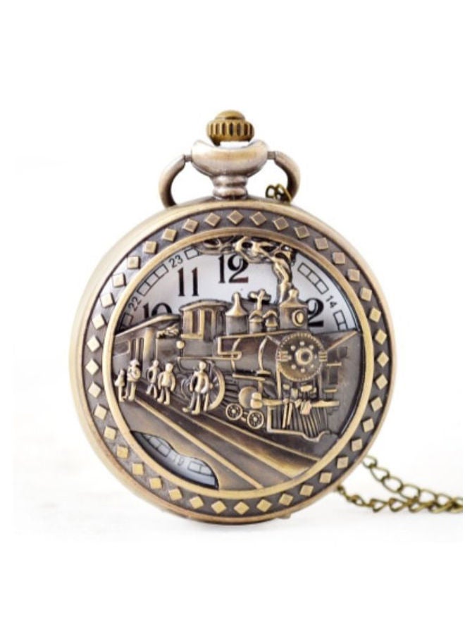 Men's Pocket Watch Pointer Display Hollow Out 8556