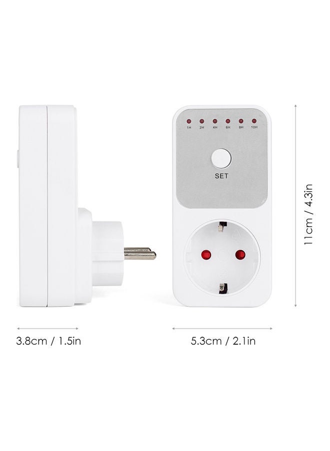 Countdown Timer Socket White