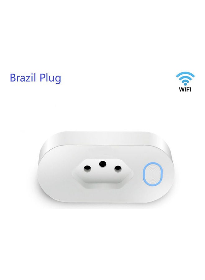 16A Brazil Standard Intelligent Socket White