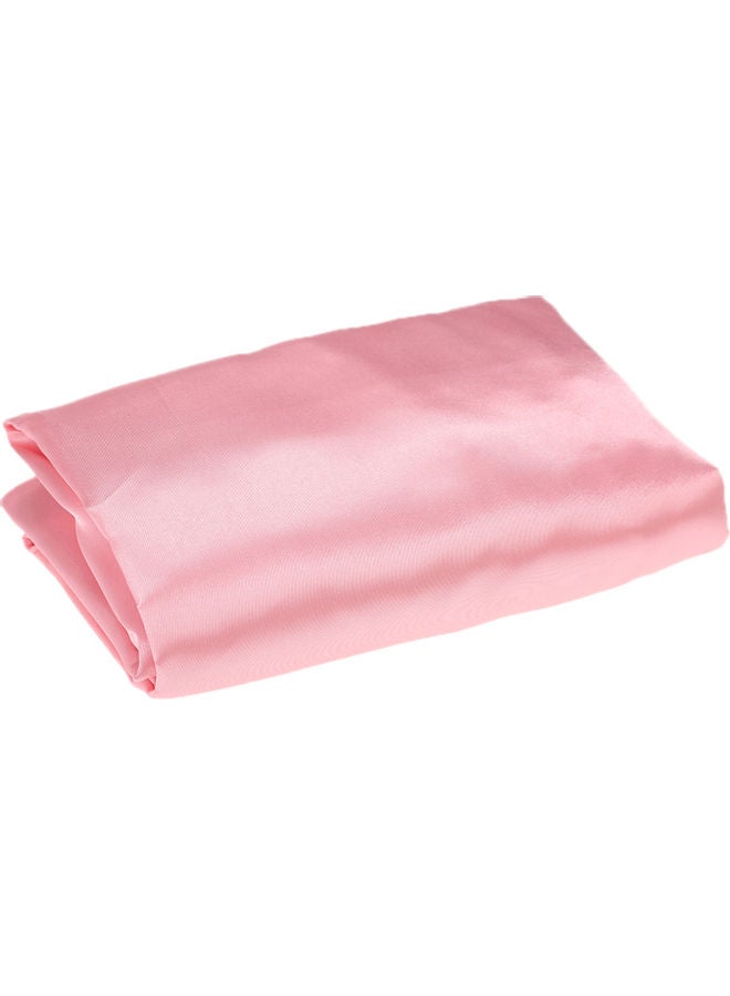 Well-made Soft Silk Fitted Sheet Cover Polyester Pink 37.00 x 3.00 28.00cm