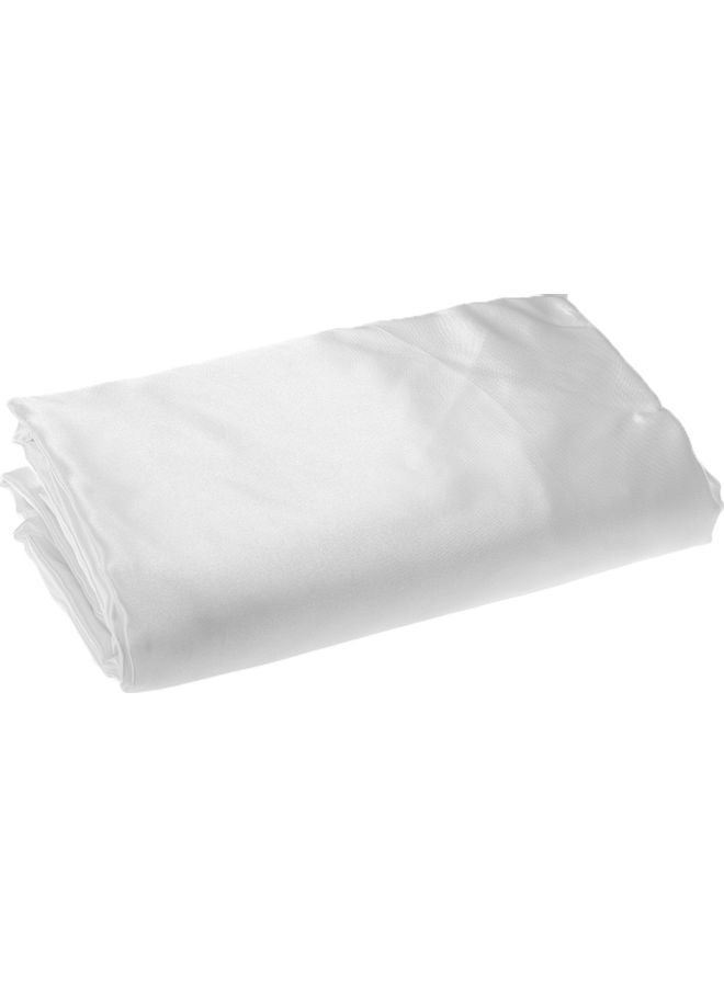 Well-made Soft Silk Fitted Sheet Cover Polyester White 37.00 x 3.00 28.00cm