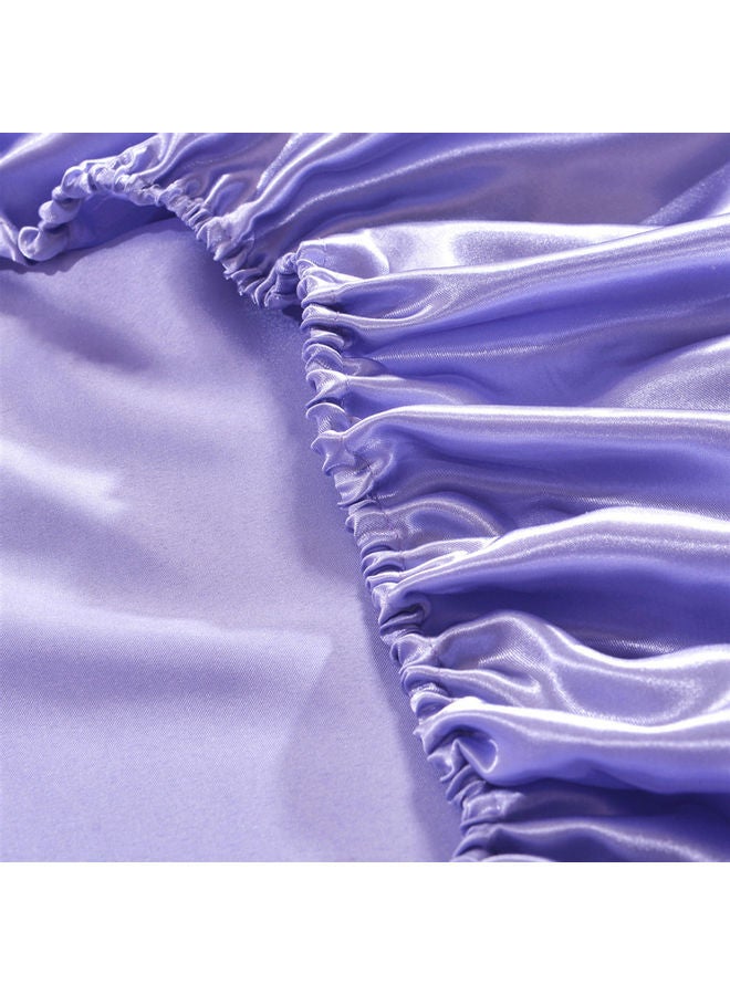 Well-made Soft Silk Fitted Sheet Cover polyester Purple 37.00 x 3.00 28.00cm