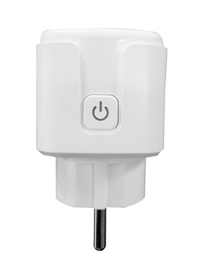 Remote Voice Control Tuya Wifi Intelligent Socket Plug White