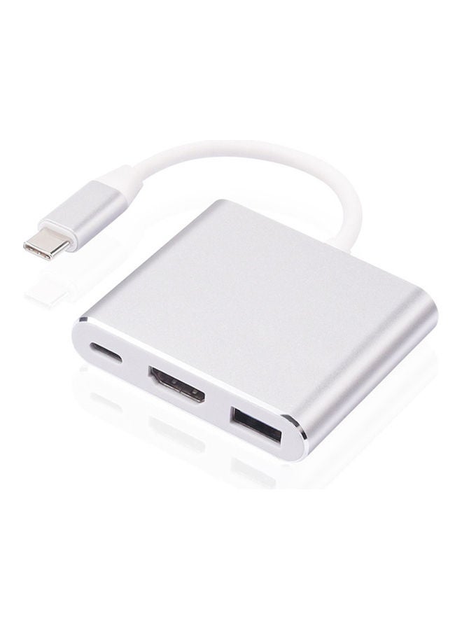 Type-C Multi-Port Adapter Silver