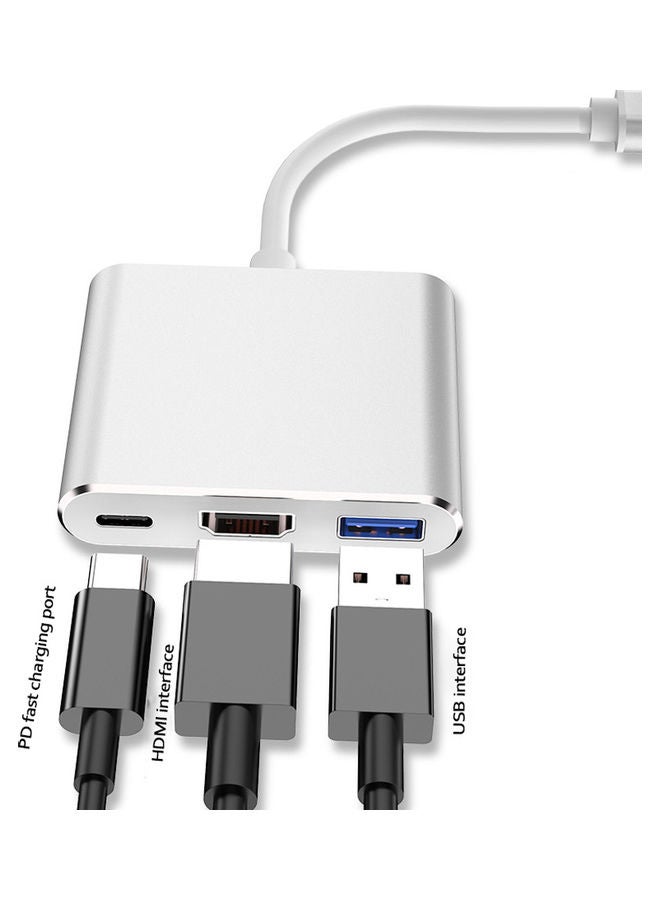 Type-C Multi-Port Adapter Silver