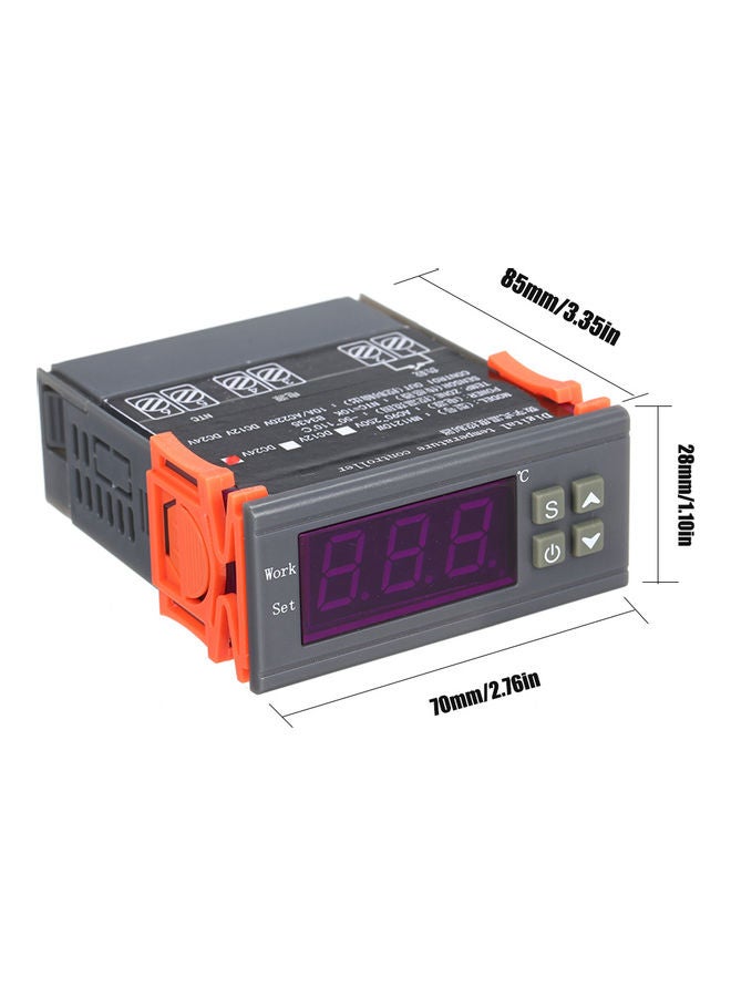Intelligent Microcomputer Digital Temperature Controller Set Grey/Orange