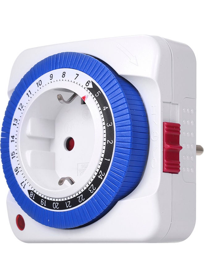 Plug-In Timer Switch White/Blue/Black