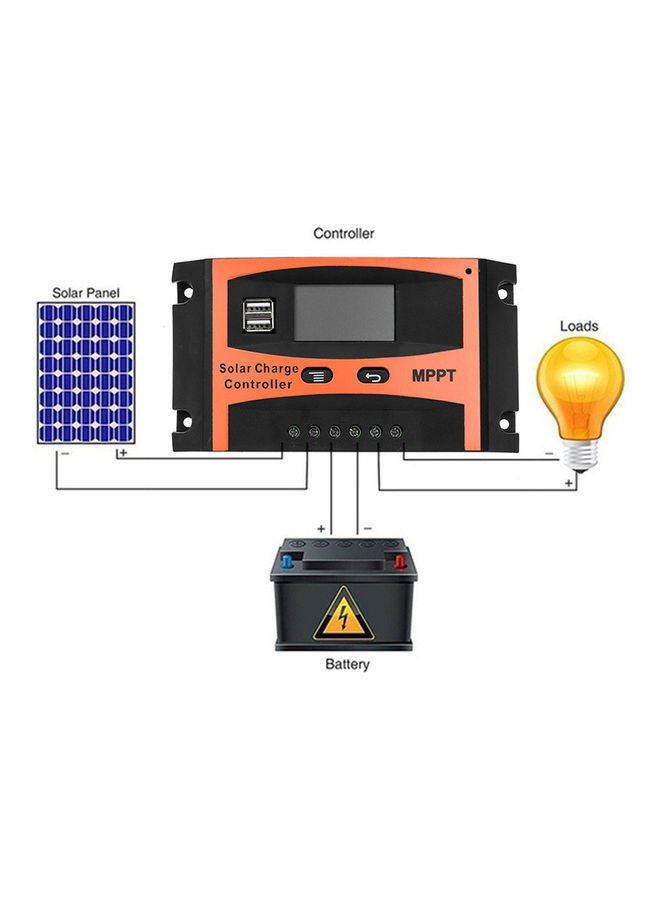 Solar Charge Controller Orange/Black