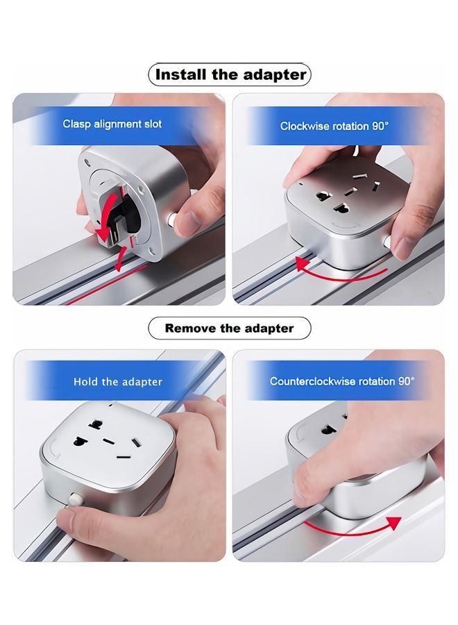 Electrical Socket Black/Blue
