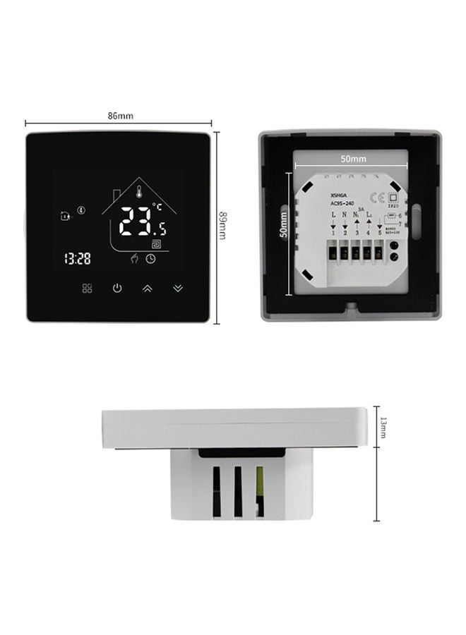 Intelligent Temperature Controller Thermostat Black