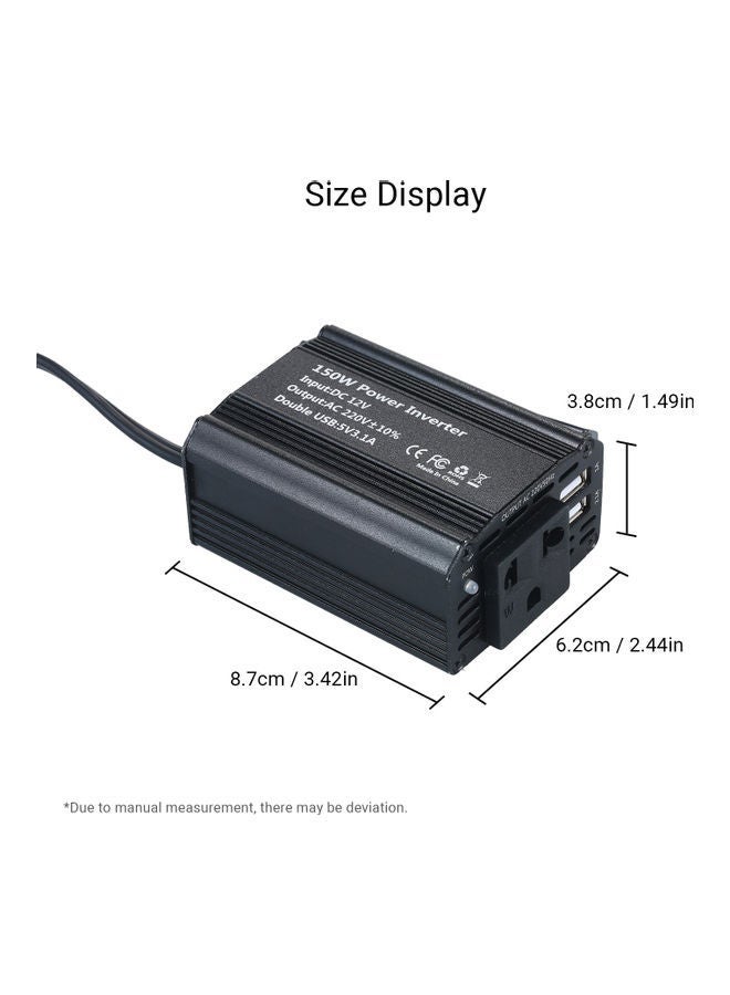 Portable Power Inverter Black