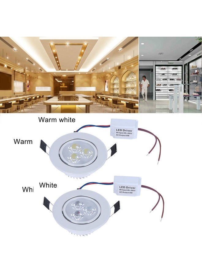 9W Downlight Ceiling Lamp Spot Light White 10.00X7.00X10.00cm