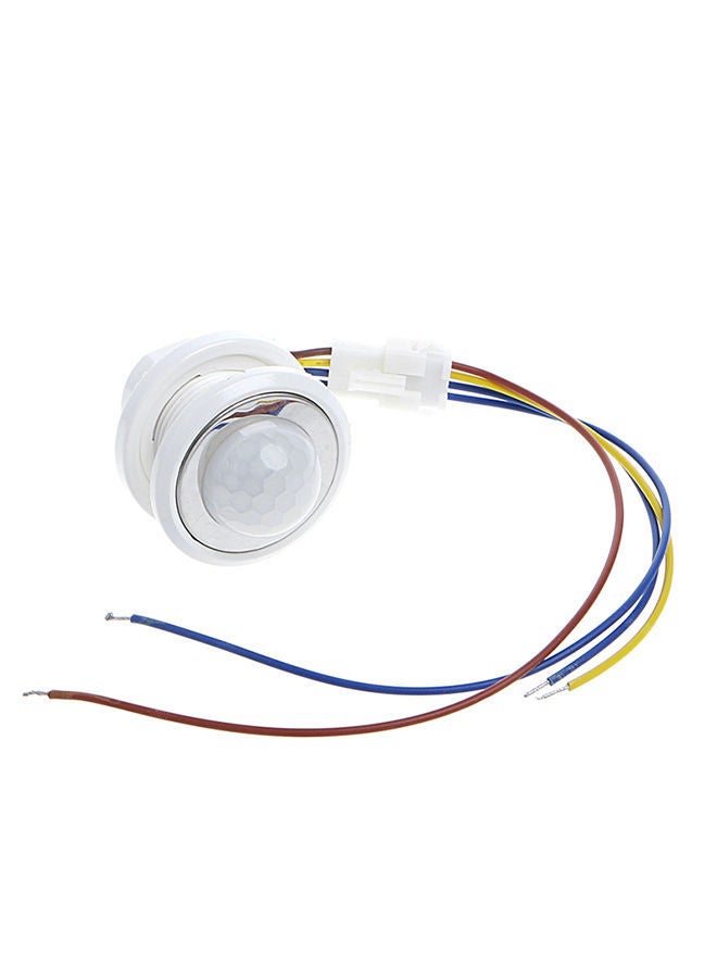 LED PIR Detector Infrared Motion Sensor Switch White 20x20x15centimeter