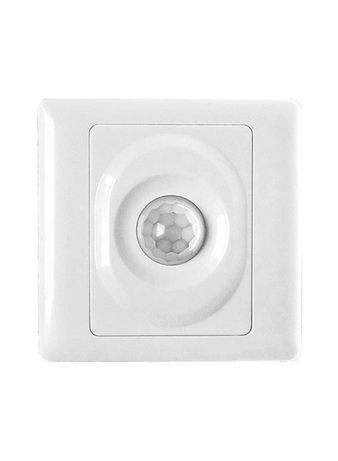 Automatic Infrared PIR Body Motion Sensor Switch Wall-Mounted LED Light White 0.08kg