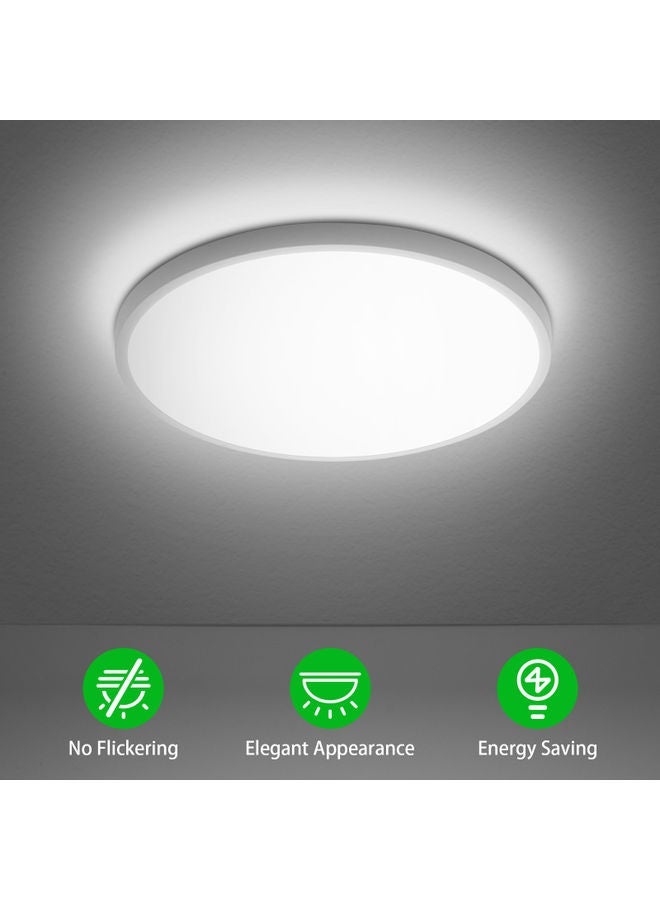 6500-7000K Round LED Ceiling Light White