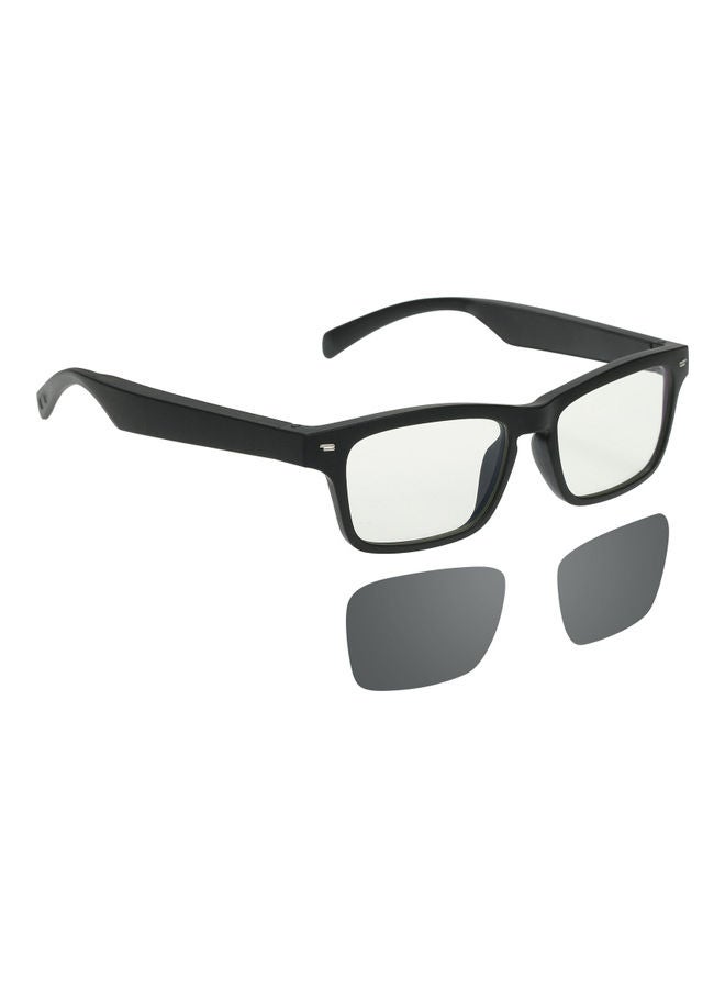 Wirelessly BT Light Blocking Smart Audio Glasses Black