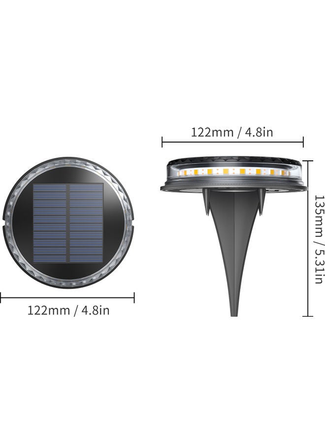 Water Resistant LED Solar Deck Light Yellow